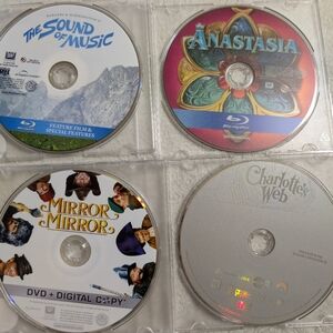 4 Dvd and Blu ray Films